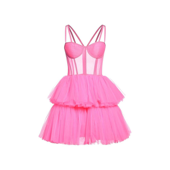 19:13 DRESSCODE Multicolor Cotton Cocktail Dress