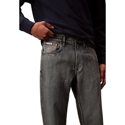 Calvin Klein Jeans Beige Cotton Relaxed Fit Jeans