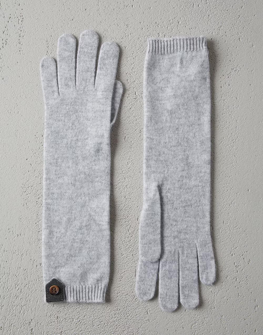 Brunello Cucinelli Gants en cachemire naturel