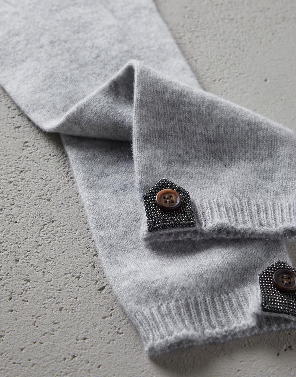 Brunello Cucinelli Gants en cachemire naturel