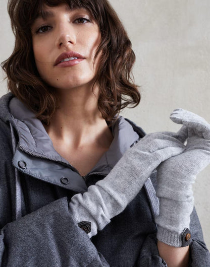Brunello Cucinelli Gants en cachemire naturel