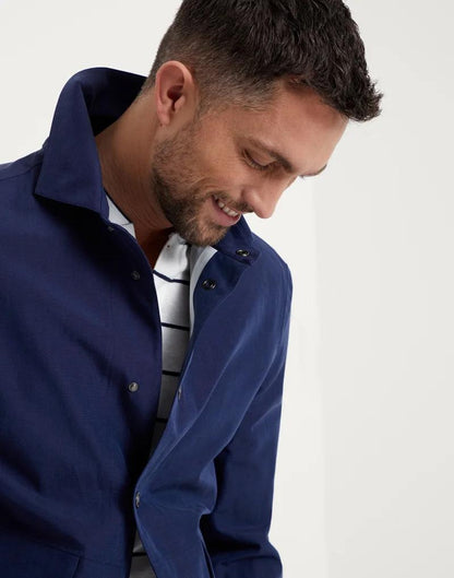 Brunello Cucinelli Bicolor Linen Coat