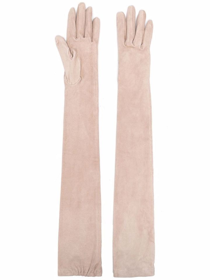 Brunello Cucinelli Bicolor Leather Gloves