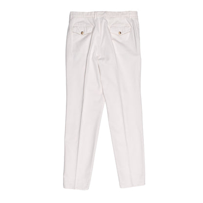 Brunello Cucinelli White Cotton Casual Pants