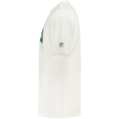 Fila White Cotton Men T-Shirt