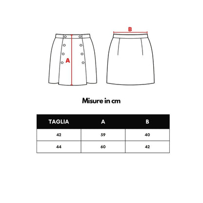 Falda midi Gucci de lana negra