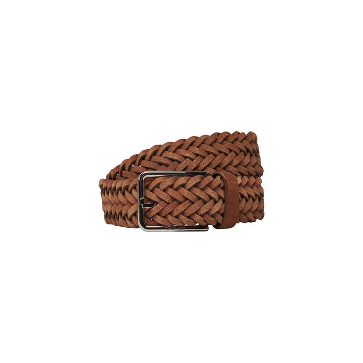 Calvin Klein Brown Leather Regular Belt