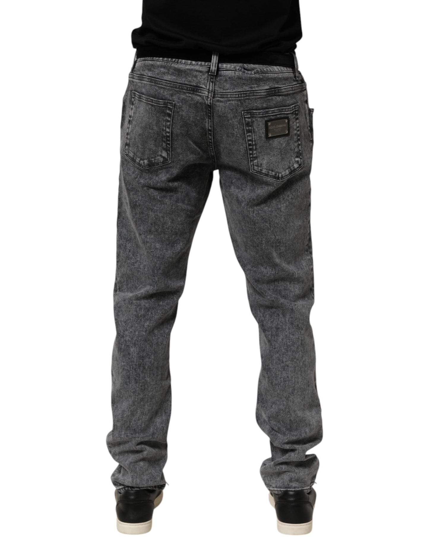 Jean Slim en Coton Gris Dolce & Gabbana