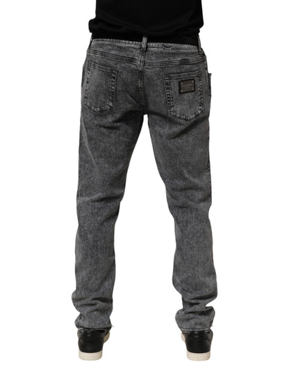 Jean Slim en Coton Gris Dolce & Gabbana