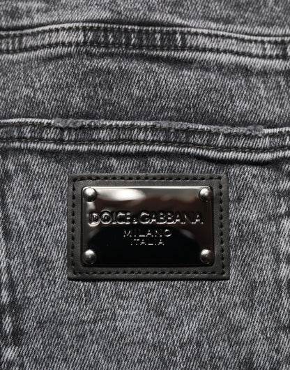 Jean Slim en Coton Gris Dolce & Gabbana